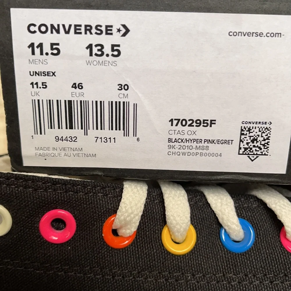 Converse Ctas OX Black/Hyper Pink/Egret MEN`S